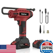 Mightiger Power Cordless Tire Inflator 20V Mini Air Compressor Dc 12V Portable