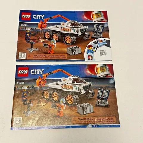 Lego City 60225 Rover Testing Drive Instruction Booklet 1 & 2 - Manual Only