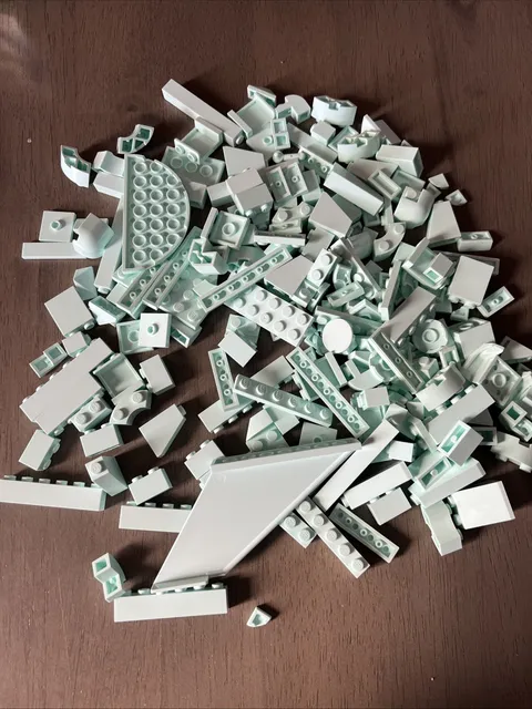 LEGO Light Aqua Bulk Lot 230pcs Tiles Specialty Friends Harry Potter Disney