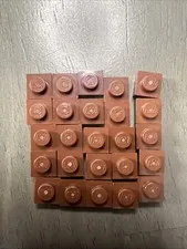 LEGO 3024 1x1 Reddish Brown Plates Mosaic Parts 25pcs