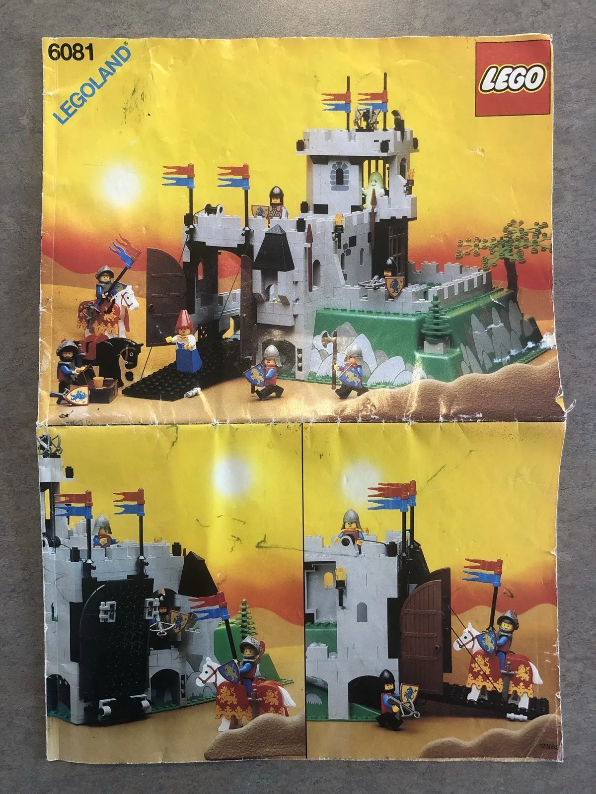 LEGO Castle System 6081 King’s Mountain Fortress Instructions Only