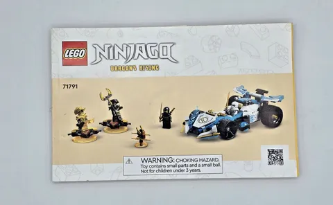 LEGO NINJAGO 71791 Zane’s Dragon Power Spinjitzu Race Car Instruction Manual ONL