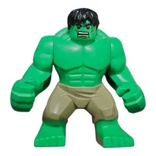 Lego Marvel Super Heroes Big Minifigure Green Hulk From Set Sh0013 Brown Pants