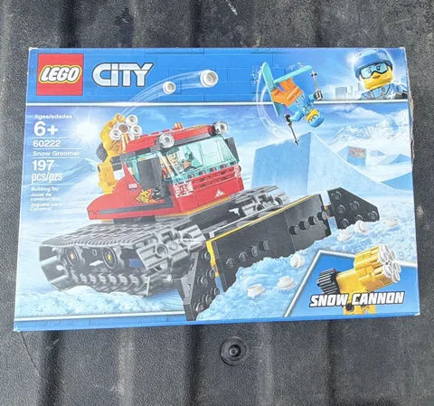 LEGO City 60222 Snow Groomer Great Vehicles Set 197pcs Brick Separator Box