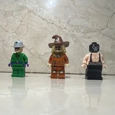 LEGO Plastic Batman Minifigure Lot: Riddler Scarecrow Bane Age 6+