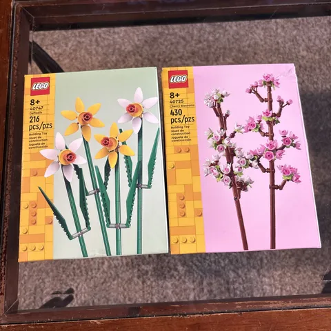 LEGO Daffodils (40747) Set LEGO Cherry Blossoms (40725) New Sealed Lot Floral