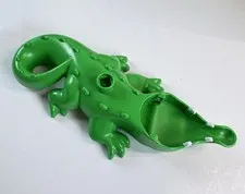 Lego Duplo Green Alligator Crocodile Figure Animal Part VTG 2009 87963