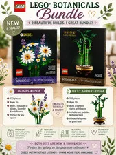 LEGO Botanicals Bundle Lucky Bamboo 10344 & Daisies 11508 NEW Sealed