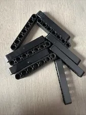 LEGO 32524 Black Technic, Liftarm Thick 1 x 7 - 10 Pieces