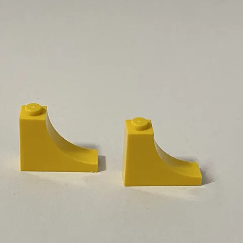Lego 18653 Yellow Replacement Add-on Pieces Parts Lot of 2