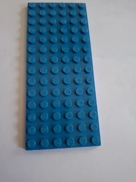 No 449 1x Lego Plate 6x14 3456 Blue