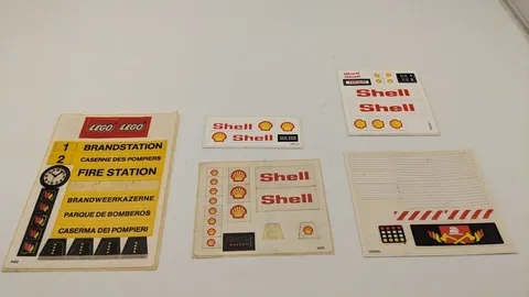 Lego 1980s Vintage sticker sheet lot used/new, 6371, 6695, 6385, 377, 374