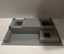 LEGO Gray Baseplate Raised Platform with Cutouts