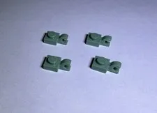 Lego Lot Of 4 Sand Green 1x1 Plate W Holder Vertical Holders New City Arm