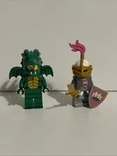 Lego 71034 Collectible Minifigure Green Dragon Costume And Pink Knight