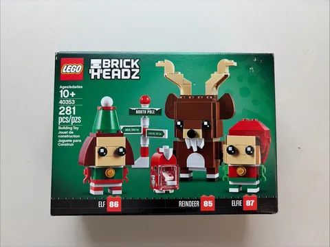 LEGO BrickHeadz 40353 Reindeer Elf & Elfie Christmas Holiday Set NEW Sealed