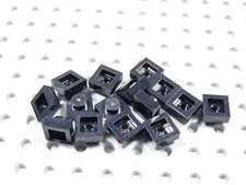 LEGO Lot of 15 Black 1x1 Plates BH