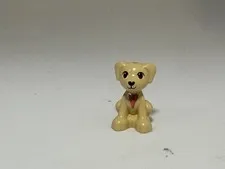LEGO-Dog, Mini Doll Style, Labrador / Labradoodle, Sitting with Black Nose