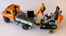 LEGO TECHNIC: Roadwork Crew (42060), Pre-owned, Complete, 2 in 1