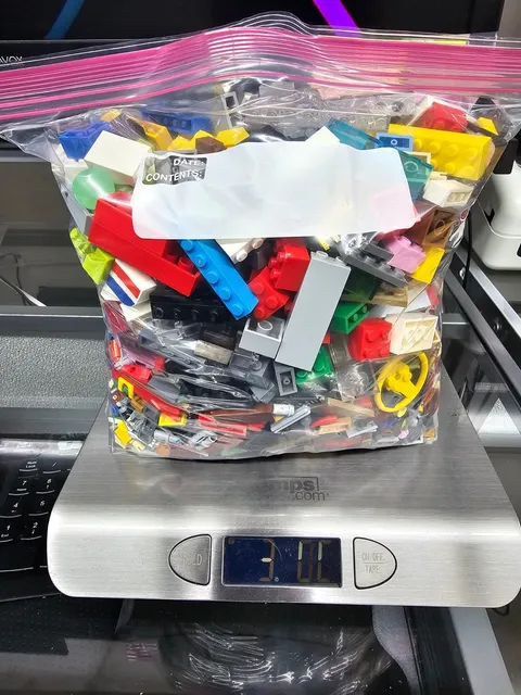 3 LBS Bulk Genuine LEGO Lot - Mixed Colors, Shapes & Special Pieces