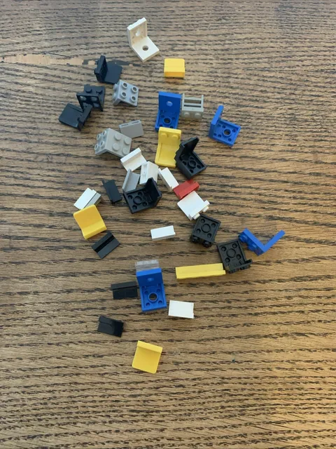 36 LEGO Seat Type Special Bricks. Various Colors And Sizes