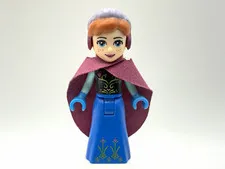 LEGO DISNEY Part dp016 - Anna w/ Cape, braided hair - 1pc