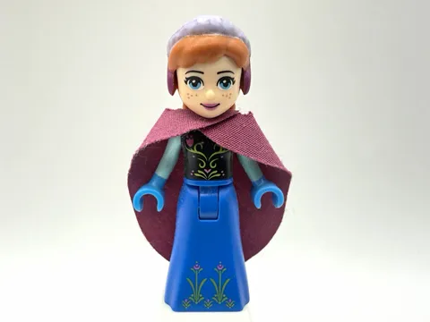 LEGO DISNEY Part dp016 - Anna w/ Cape, braided hair - 1pc