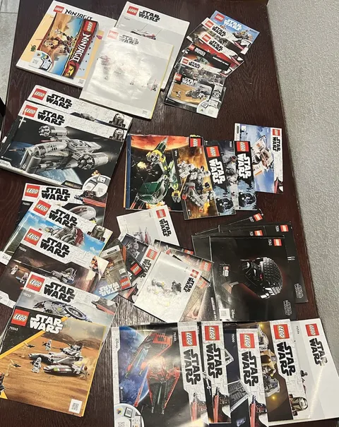 Huge Lot Of LEGO Star Wars Instruction Manuals – Various Sets – Good Condition