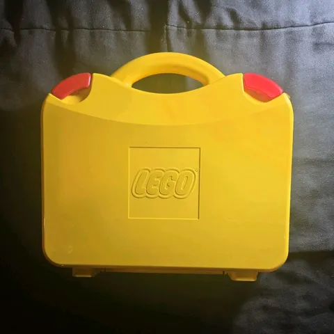 LEGO Yellow/Red Portable Carrying Case Storage Box w/ Handle, 4 Compartments