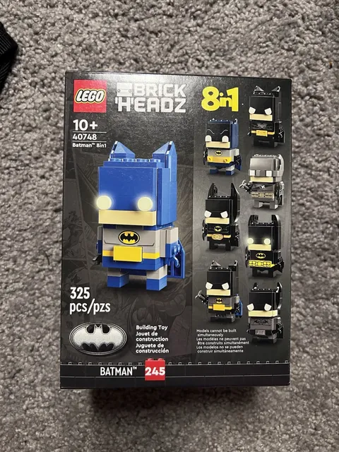 Retired Lego Brickheadz #40748 Batman 8 in 1 - 325 Pieces Sealed New In Box