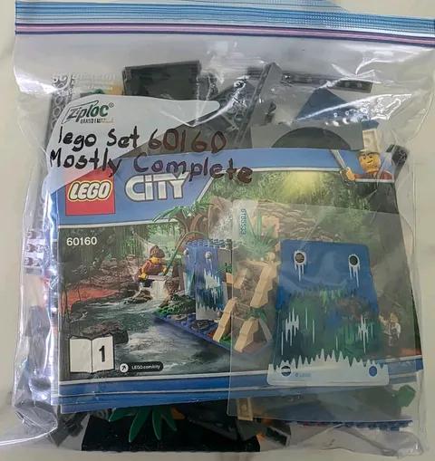 LEGO City 60160 Jungle Exploration Site Mostly Complete 