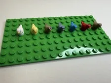 Lego Animal Birds Lot Of 7 ALL UNIQUE Baseplate Not Included