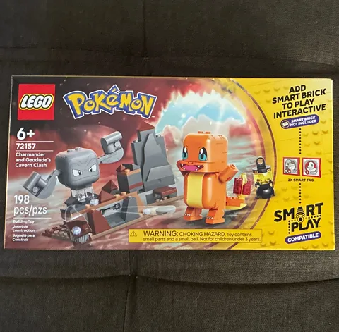 LEGO Pokémon Charmander vs Cubone 198pc Smart Brick Interactive Set 72157 6+