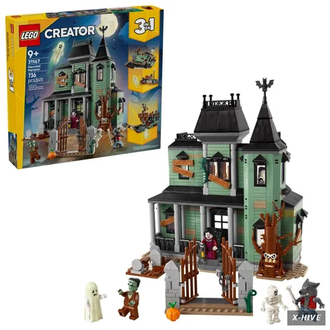 LEGO Creator 3 in 1 Haunted Mansion Building Toy for Kids - Multicolor