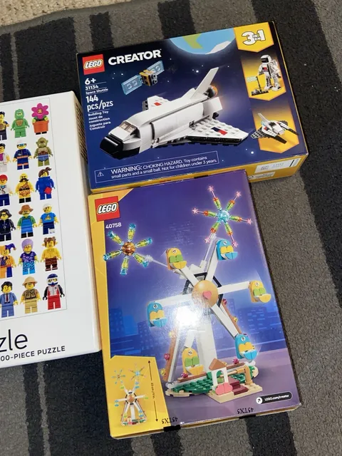 2 Sets Of LEGO CREATOR: Space Shuttle 31134 &  Celebration 40758 +  PUZZLE -NEW