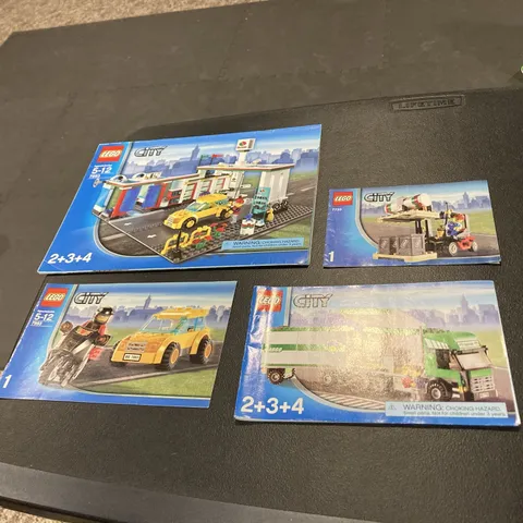 LEGO City Service Station 7993 (1-4) 7733 (1-4) Manuals Only Lot 08 No Bricks