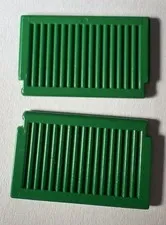 Vintage LEGO Green Window Shutters 3856 Classic Town House Lot of 2