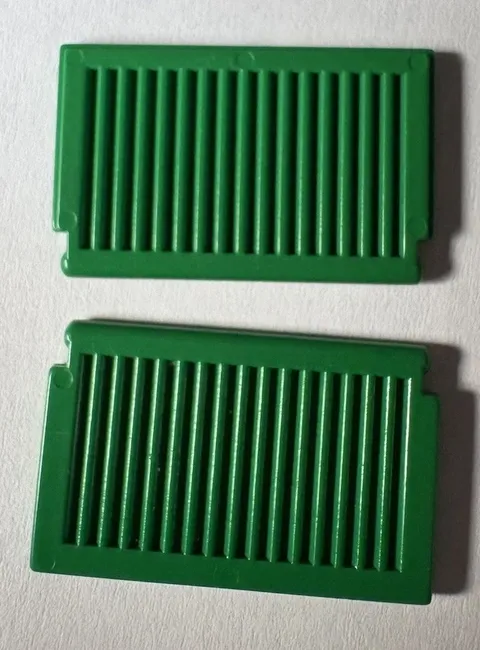 Vintage LEGO Green Window Shutters 3856 Classic Town House Lot of 2
