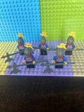 Lego Castle Minifigures Lot Of 5 Lion Knights Rare See Description
