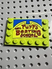 LEGO 6180pb037 SpongeBob Mrs Puff Boating School Sign 4982 Lime Tile Sticker