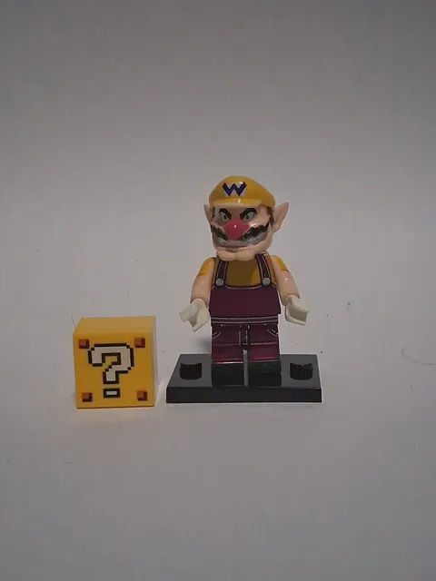 Wario Villan Minifigure Super Mario All Star Rare Customne Lego Serie Designed  