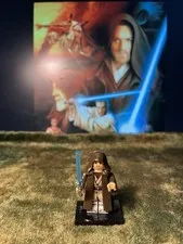 1x MINI STAR WARS OBI WAN KENOBI YEDI KNIGHT on Genuine Lego Base