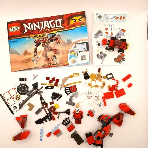 Lego Ninjago 70665 The Samurai Mech Set Incomplete w/ Instructions & Figs