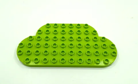 Lego Duplo Cloud Shaped Baseplate 6X12 flat (1) lime