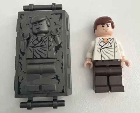 LEGO Star Wars Han Solo Minifigure sw0278 + Carbonite Block 8097 Slave I 2010