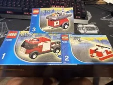 Instructions Only! Lego City Fire Truck #7239 Books 1,2,3