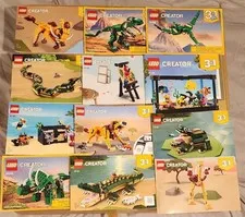 Lot Of MANUALS ONLY LEGO Creator Dinosaur Animals 