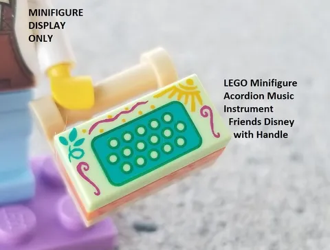 LEGO Minifigure Accordion Music Instrument   Friends Disney with Handle