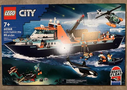 Lego City Arctic Explorer Ship, 60368, Age 7+, 815 pcs, New & Sealed