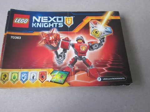 Lego Building Instructions Instruction 70363 Nexo Knights